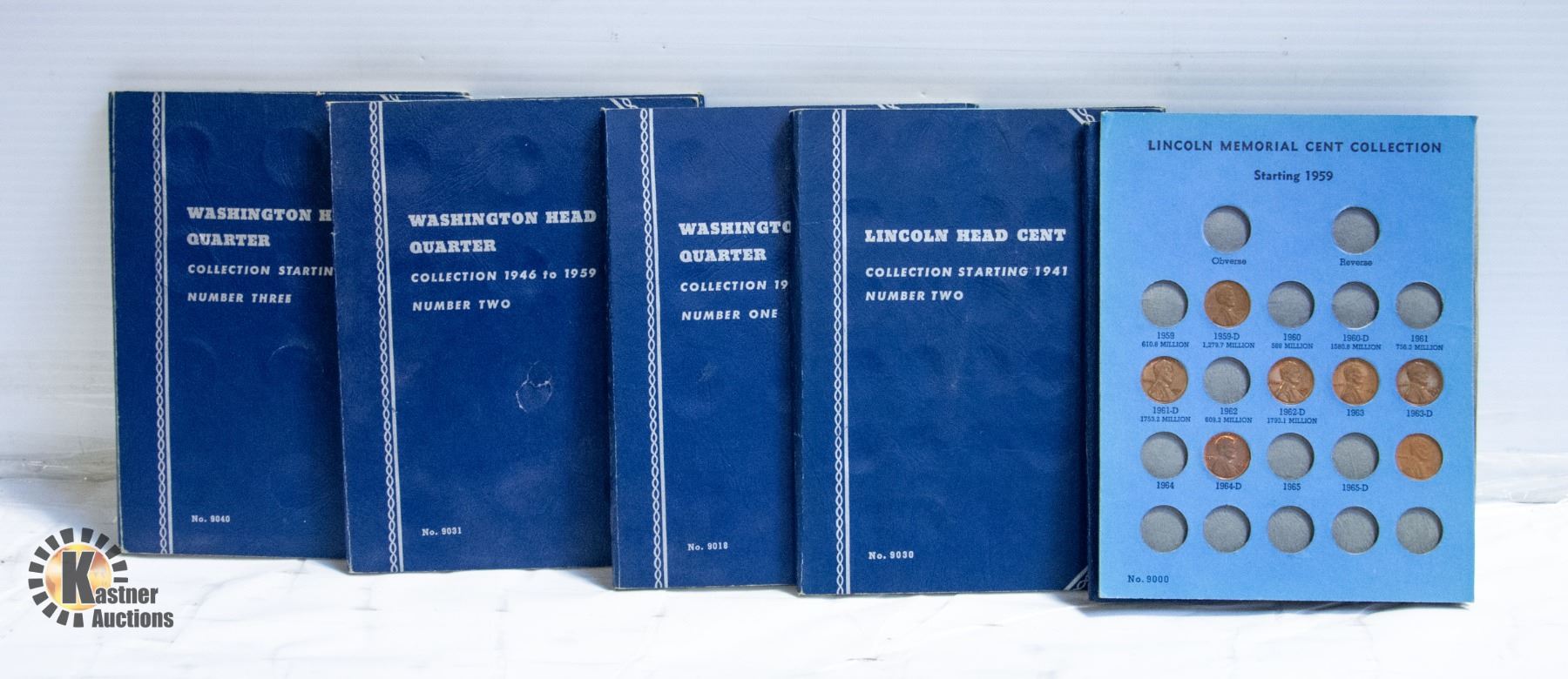 U.S. COIN COLLECTION BOOKS- LOT OF 5 ASSORTED