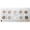 Image 1 : 10 x KENNEDY HALF DOLLARS 1971 - 1995