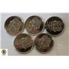 Image 2 : 5 x 2002 50 CENT PIECES - GOLDEN JUBILEE