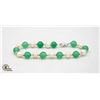 Image 1 : #311- FRESH WATER PEARL , AVENTURINE  BRACELET