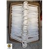 Image 1 : BOX WITH 60 WHITE PLASTIC HANGERS