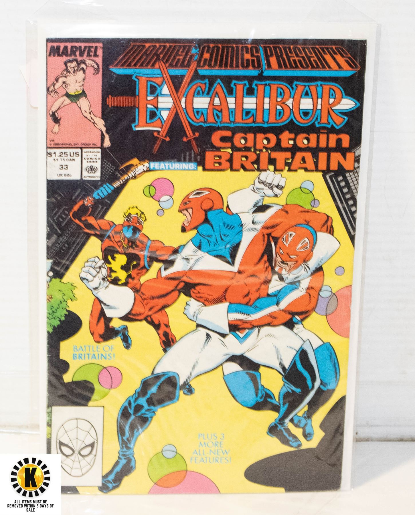 MARVEL COMICS EXCALIBUR FEATURING CAPTAIN BRITAIN
