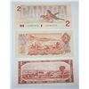 Image 2 : 22)  LOT OF 3 CANADIAN $2.00 BANKNOTES, 1954/1974/