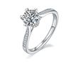 Image 1 : 1CT GRA CERTIFIED MOISSANITE 925 STERLING SILVER