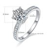Image 2 : 1CT GRA CERTIFIED MOISSANITE 925 STERLING SILVER