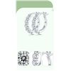 Image 2 : 1 CARAT 925 STERLING SILVER MOISSANITE EARRINGS