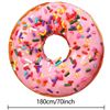 Image 3 : 180CM PINK DONUTS PRINT FUNNY FOOD BLANKET