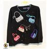 Image 1 : WOMEN'S EMBROIDERED/JEWELLED KNIT SWEATER- MEDIUM