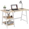 Image 1 : NEW SOGESHOME 47" COMPUTER WORKDESK WITH SHELVES