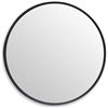 Image 1 : NEW ZENMAG ROUND WALL MIRROR, BLACK FRAME