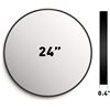 Image 3 : NEW ZENMAG ROUND WALL MIRROR, BLACK FRAME