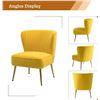 Image 1 : NEW UNBOXED MONICA VELVET SIDE CHAIR - YELLOW