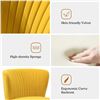 Image 3 : NEW UNBOXED MONICA VELVET SIDE CHAIR - YELLOW