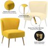 Image 4 : NEW UNBOXED MONICA VELVET SIDE CHAIR - YELLOW
