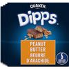 Image 1 : 4 NEW BOXES OF QUAKER DIPPS PEANUT BUTTER GRANOLA