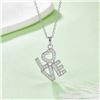 Image 2 : "LOVE" 925 STERLING SILVER MOISSANITE NECKLACE