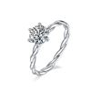 Image 1 : 1 CT GRA CERTIFIED MOISSANITE 925 STERLING SILVER