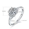 Image 4 : 1CT GRA CERTIFIED MOISSANITE 925 STERLING SILVER