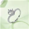 Image 6 : 1CT GRA CERTIFIED MOISSANITE 925 SILVER SIZE 7
