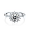 Image 8 : 3 CT GRA CERTIFIED MOISSANITE 925 SILVER SZ 7