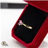 Image 2 : 0.80 CARAT OVAL CUT PINK MOISSANITE SET IN 14 K