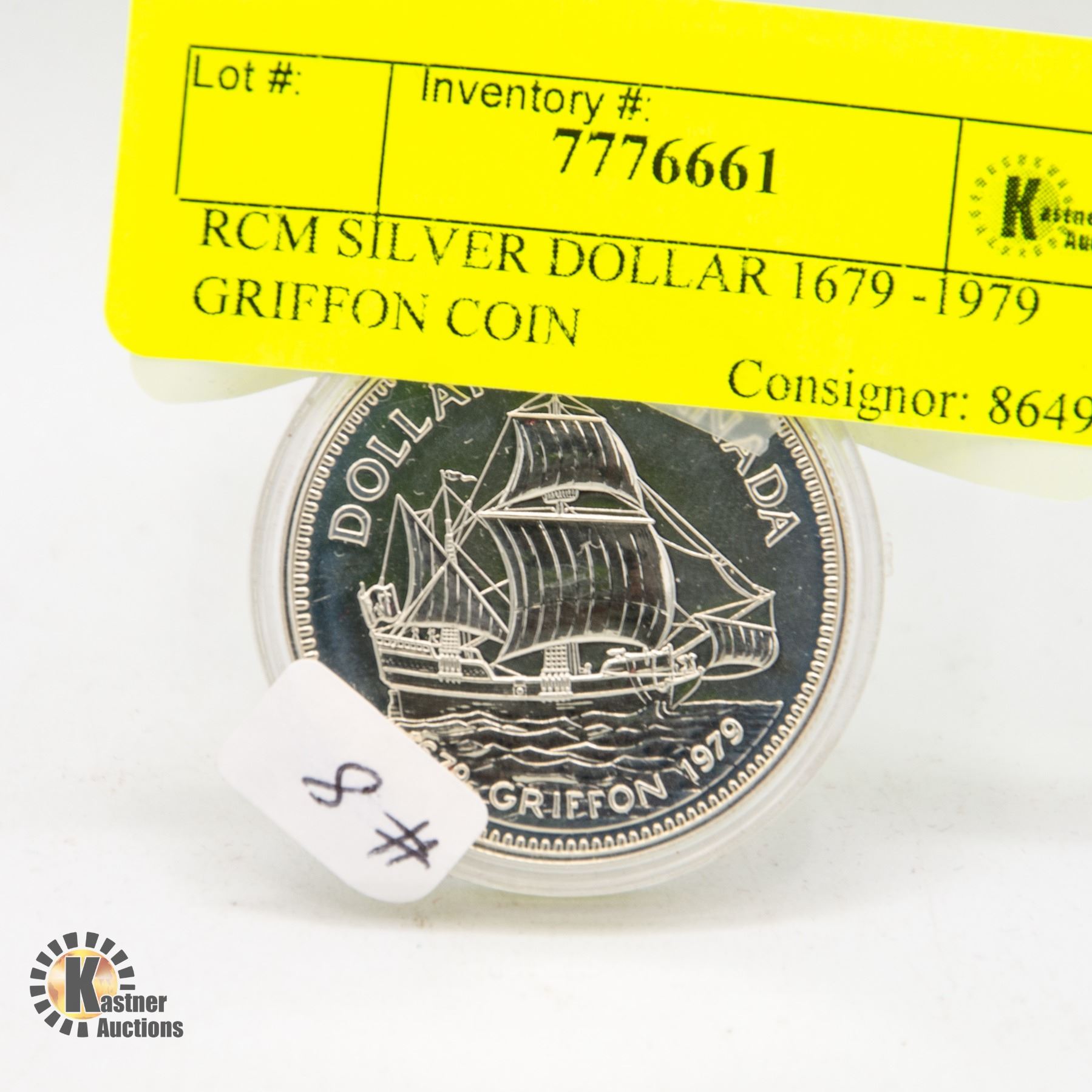 RCM SILVER DOLLAR 1679 -1979 GRIFFON COIN