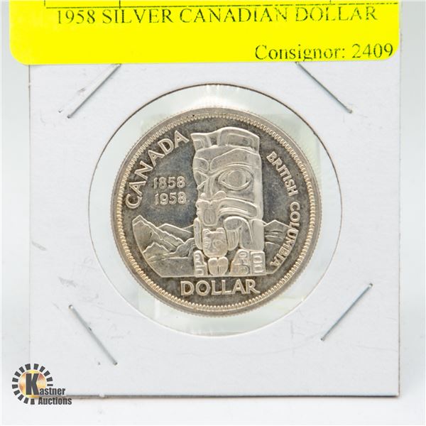 1958 SILVER CANADIAN DOLLAR