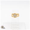 Image 1 : 14K YELLOW GOLD W/WHITE GOLD SETTING DIAMOND RING