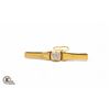 Image 1 : 18K YELLOW & WHITE GOLD DIAMOND TIE CLIP APPRAISED