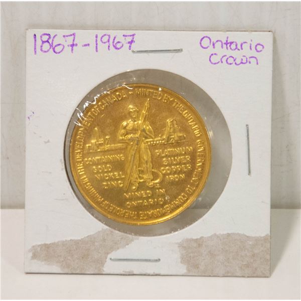 CONFEDERATION ONTARIO CROWN COIN