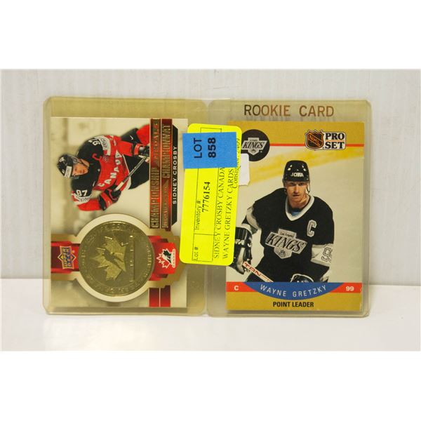 SIDNEY CROSBY CANADA WAYNE GRETZKY CARDS