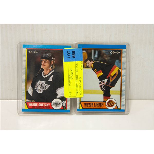 GRETZKY CARD TREVOR LINDEN ROOKIE CARDS