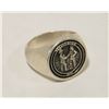 Image 1 : POLICE SEIZED: MENS TREATY NO. 6 ENGRAVED RING