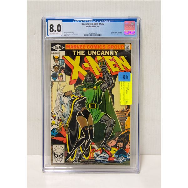 CGC 8.0 UNCANNY X-MEN #145. DOCTOR DOOM