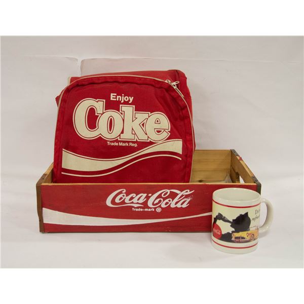 FLAT WITH ASSORTED COCA COLA COLLECTIBLES