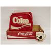 Image 1 : FLAT WITH ASSORTED COCA COLA COLLECTIBLES