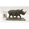 Image 1 : CAST IRON RHINOCEROS 12" X 7"