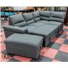 Image 1 : 3-PIECE L-SHAPE SECTIONAL SOFA WITH ROLLOUT