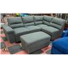 Image 2 : 3-PIECE L-SHAPE SECTIONAL SOFA WITH ROLLOUT