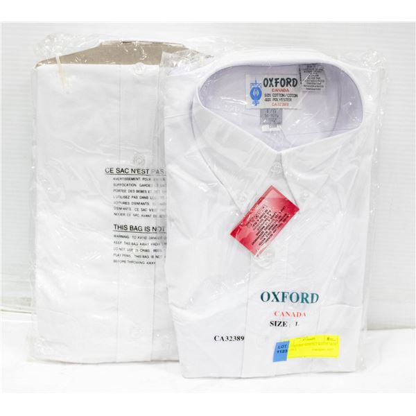 NEW OXFORD SHIRTS 2 WHITE 16-16 1/2 SIZE L