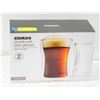 Image 1 : NEW STOKES MUNICH DOUBLE WALL BEER GLASSES 2 PK