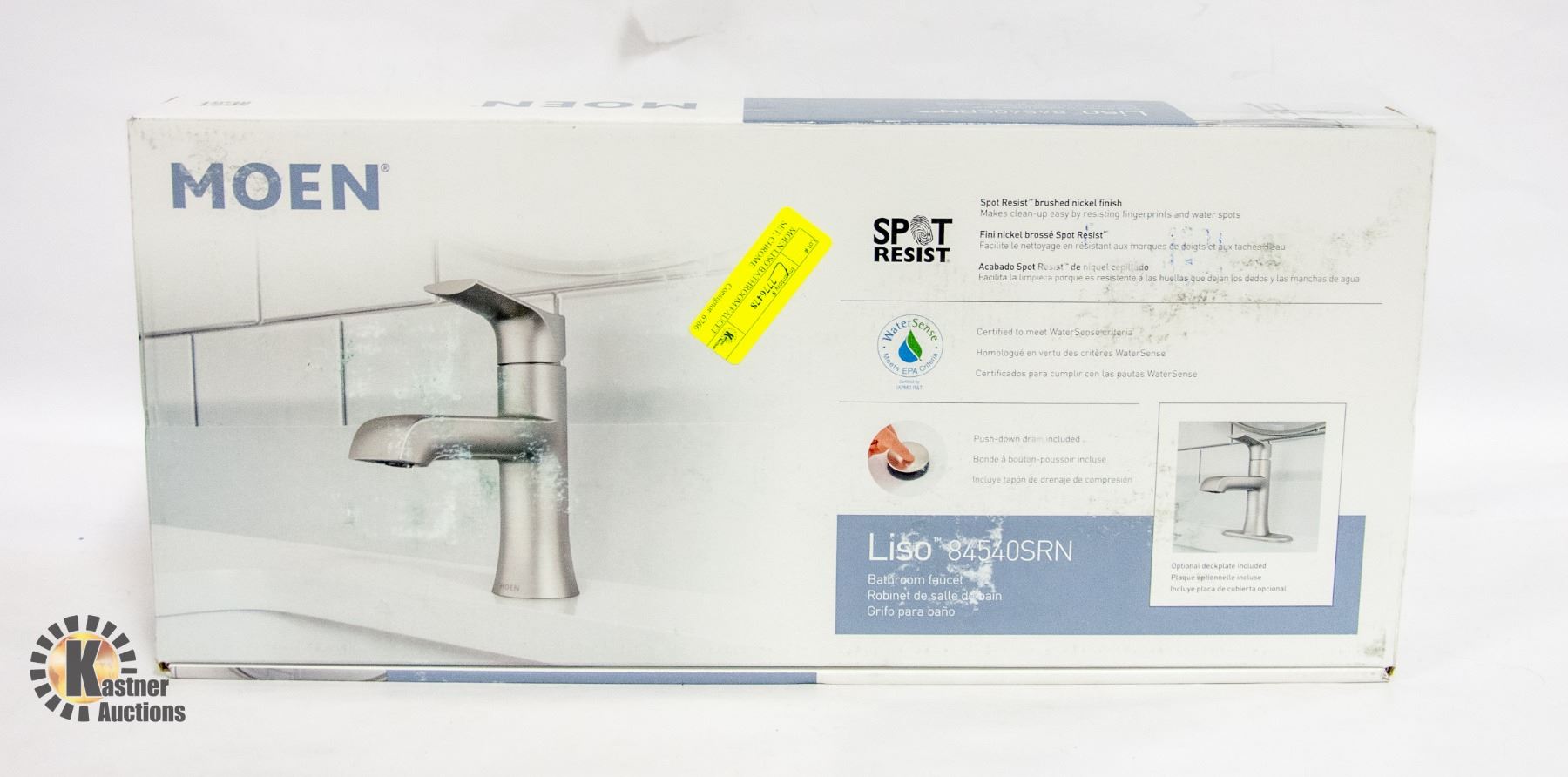 MOEN LISO BATHROOM FAUCET SET, CHROME