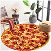 Image 2 : 180CM PIZZZAAA! PRINT FUNNY FOOD BLANKET