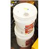Image 1 : TWO PAIRS (5 GALLONS EACH) PLANICRETE AC ACRYLIC