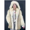 Image 2 : Coyote-Rabbit Fur Coat, Purchased Early 2000's. Size 9