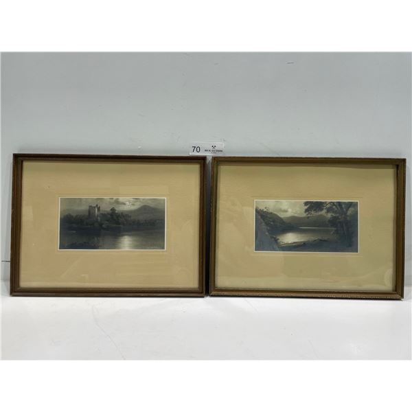 Elmer Keene, "Ross Castle Killarney" And "Defmistallen Killarney" Prints 15L x 11W