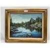 Image 1 : King, "Opabin Ledge Lake" Canada 1978, Acrylic Painting 31L x 25W