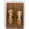 Image 1 : Girotti Sculptured Art, Cultural Hanging Wall Plaques, 24Lx  8W