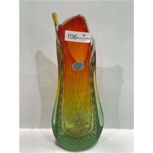 Christaleria Murano Blown Glass Vase