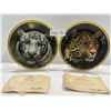Image 1 : Assorted Fine Ivory China By Dua "White Tiger" No.A1720 & "Chinese Leopard" No.A2410